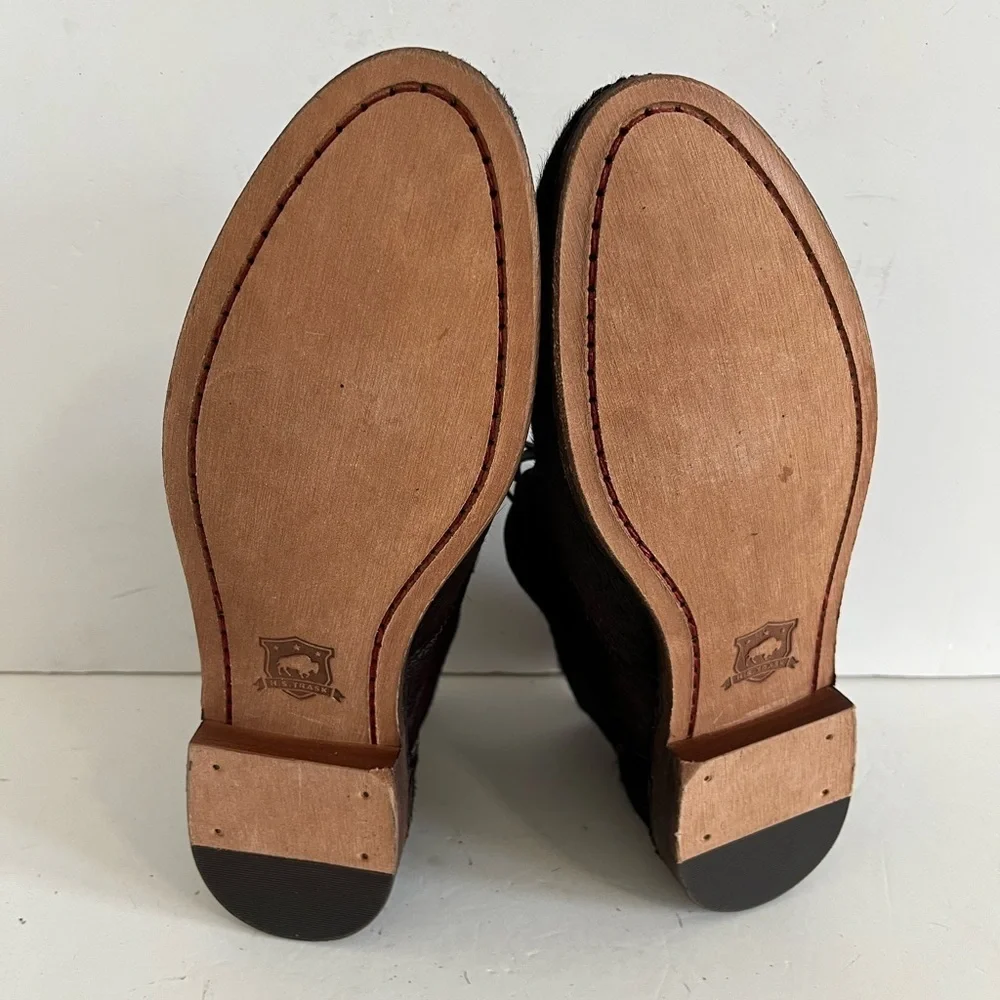 Trask Addy Chukka Calf Hair Leather Boots Brown Size 8.5 M